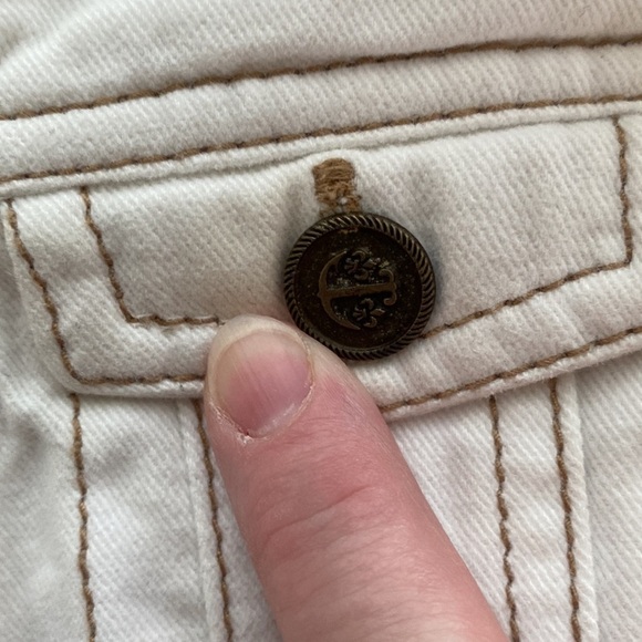 Tommy Bahama denim shirt button down anchor buttons 100% cotton size 3T - Picture 11 of 12